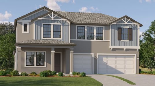 New construction Single-Family house 8374 Painted Sky Place, Land O' Lakes, FL 34637 Rainer- photo 0 0