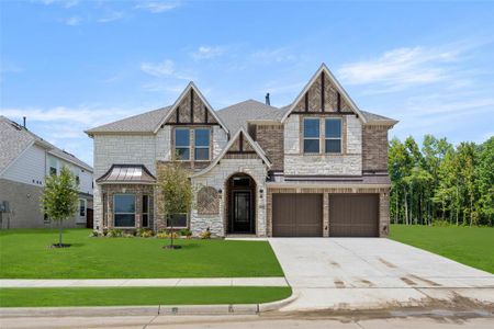 New construction Single-Family house 2552 Amber Ridge Lane, Grand Prairie, TX 75054 Brentwood 3F (w/Media)- photo 0 0