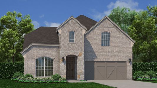 Plan 1155 Elevation A with Stone