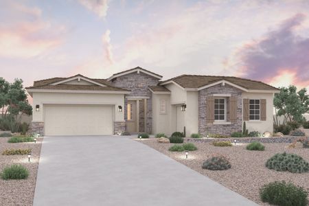 New construction Single-Family house 19020 W. Ocotillo Road, Waddell, AZ 85355 Palazzo Series - Benissa- photo 0