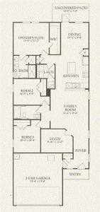 Centex Homes, Taft floor plan