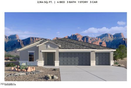 New construction Single-Family house 2446 W Stradling Avenue, Apache Junction, AZ 85120 The Courtland- photo 0