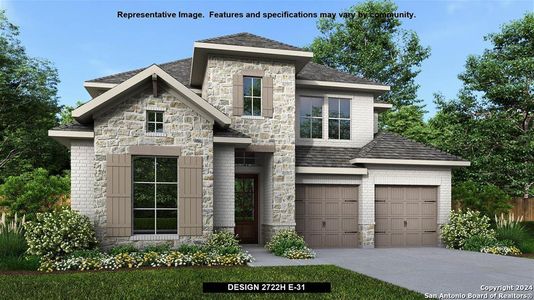 New construction Single-Family house 166 Spanish Oak, Castroville, TX 78009 Design 2722H- photo 0 0