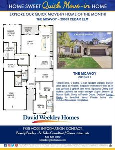 New construction Single-Family house 29603 Cedar Elm Way, Tomball, TX 77375 The Mcavoy- photo 2 2