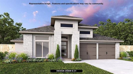 New construction Single-Family house 10826 Antique Lace Way, Cypress, TX 77433 Design 2586W- photo 0