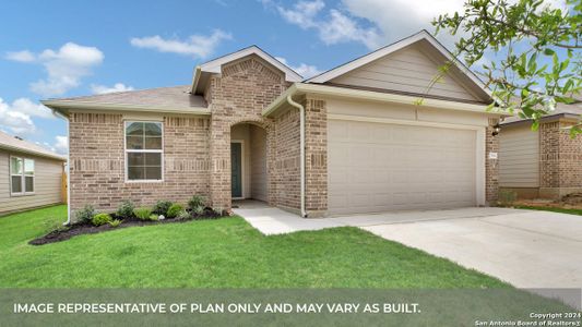 New construction Single-Family house 1036 Chachalaca Court, Seguin, TX 78155 The Baxtor- photo 0