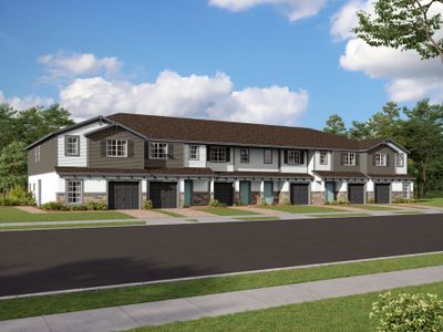 New construction Townhouse house Granada - Townhome Series, 5043 Prairie Preserve Run, Saint Cloud, FL 34772 - photo