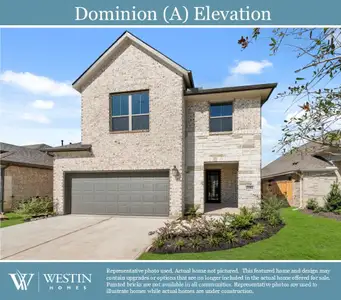 New construction Single-Family house 7311 Blue Gentiana Lane, Katy, TX 77493 The Dominion- photo 0