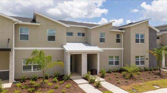 New construction Townhouse house 2709 Scrapbook Street, Kissimmee, FL 34746 Sabal Palm- photo 0