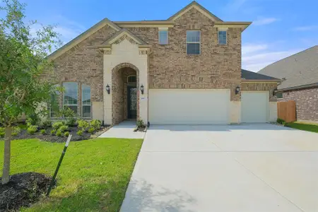 New construction Single-Family house 31407 Greenville Creek Lane, Hockley, TX 77447  The Georgian- photo 0