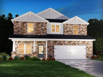 New construction Single-Family house Dakota Basement, 607 Runnel Drive, Woodstock, GA 30188 - photo
