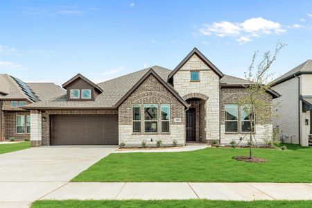 New construction Single-Family house 3008 Emerald Trace Drive, Denton, TX 76226 Caraway- photo 0