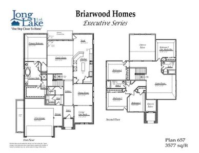 Plan 657 features 5 bedrooms, 3 full baths, 1 half bath and over 3,500 square feet of living space.