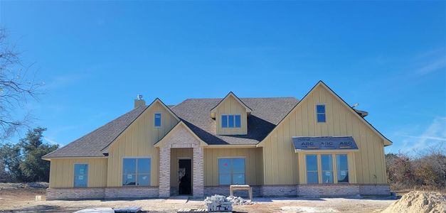 New construction Single-Family house 140 Oak Meadow Lane, Weatherford, TX 76085 The Greyson- photo 0
