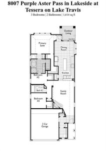 New construction Single-Family house 8007 Purple Aster Pass, Lago Vista, TX 78645 Corby Plan- photo
