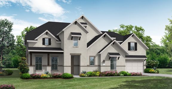 New construction Single-Family house Jacksonville II (4898-HL-70), 12718 Jade Valley Trail, Cypress, TX 77433 - photo