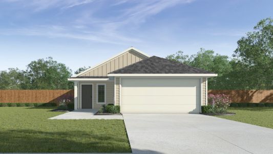 New construction Single-Family house 13301 Cerise Queen Way, Mustang Ridge, TX 78610 The Amber- photo 0