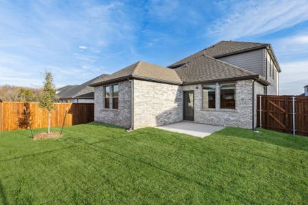 Patio in the Oak II home plan by Trophy Signature Homes – REPRESENTATIVE PHOTO