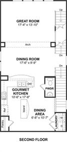 The Radcliffe II floor plan by K. Hovnanian Homes. 2nd Floor shown. *Prices, plans, dimensions, features, specifications, materials, and availability of homes or communities are subject to change without notice or obligation.