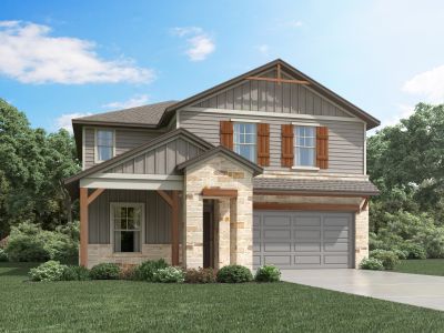 New construction Single-Family house The Winedale (880), 1520 Homestead Farms Drive, Round Rock, TX 78665 - photo