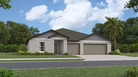 New construction Single-Family house 1803 Blue Orchid Avenue, Plant City, FL 33565 Santa Fe- photo 0