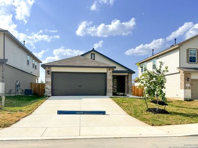 New construction Single-Family house 4231 Thyme Garden, Von Ormy, TX 78073 The Amber- photo 0