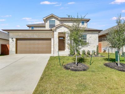 New construction Single-Family house 617 Wild Spur Ln, Liberty Hill, TX 78642 The Pearl (C452)- photo 0