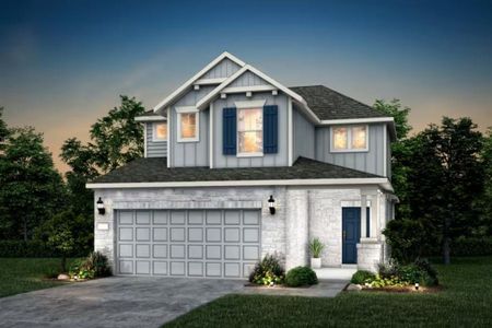 New construction Single-Family house 1001 Olinda Ct, Liberty Hill, TX 78642 Harrison- photo 0