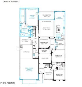 New construction Single-Family house 18157 W Meadowbrook Avenue, Goodyear, AZ 85395 Cholla Plan 5541- photo 0