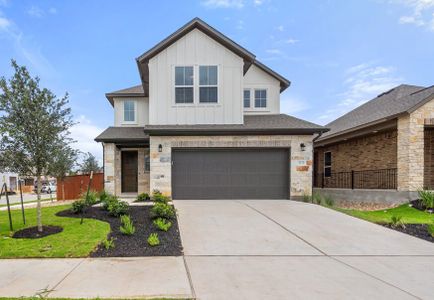 New construction Single-Family house 2113 Stampede Drive, Leander, TX 78641 Lantana- photo 0