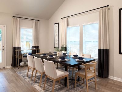 Keep everyone close with a casual dining area connected to the kitchen.