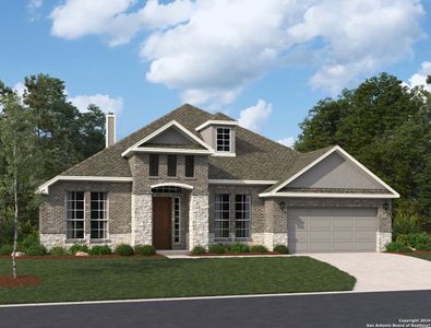 New construction Single-Family house 8747 Whisper Gate, Fair Oaks Ranch, TX 78015 Milam Homeplan- photo 0 0