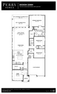New construction Single-Family house 101 La Venta Loop, Liberty Hill, TX 78642 Design 2206H- photo 1 1
