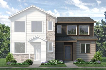 New construction Duplex house 257 Shoveler Way, Johnstown, CO 80534 Denali- photo 0