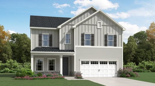 New construction Single-Family house 145 Blue Gulf Trail, Raleigh, NC 27610 Landrum III- photo 0