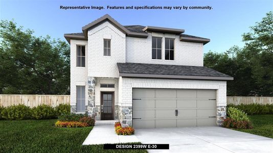 New construction Single-Family house 400 Langhorne Bend, Liberty Hill, TX 78642 Design 2399W- photo 0 0