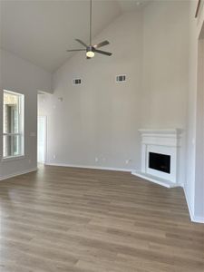 Spacious Living/Dining room giving it an open concept!