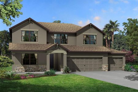 New construction Single-Family house 7678 Hemlock Seed Drive, Wesley Chapel, FL 33545 Santa Monica- photo 0 0
