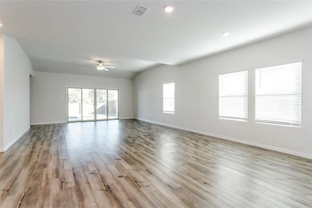 Open floor plan with luxury vinyl floors