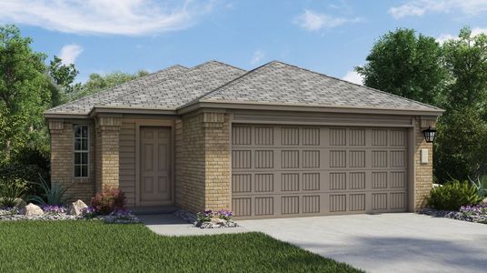 New construction Single-Family house 104 Sunset Deer Lane, Georgetown, TX 78628 Oberlin- photo 0