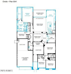 New construction Single-Family house 18150 W Highland Avenue, Goodyear, AZ 85395 Cholla Plan 5541- photo 0