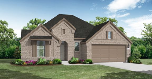 New construction Single-Family house Eden (2450-HV-45), 31703 Harmony Heights Lane, Hockley, TX 77447 - photo