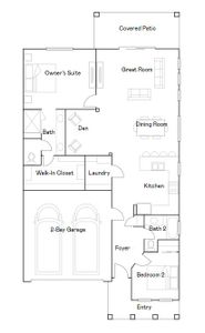 New construction Single-Family house Dusk Plan 3568, 17269 W Via Lindo Court, Surprise, AZ 85387 - photo