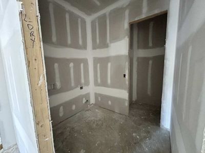 Laundry Room Construction Progress