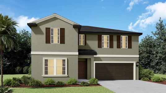 New construction Single-Family house 2895 Silver Scallop Loop, Wimauma, FL 33598 Trenton II- photo 0