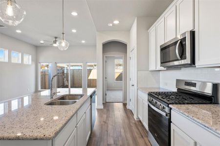 New construction Townhouse house 8571 Wellspring Loop, Round Rock, TX 78665 Plan H- photo 8 8