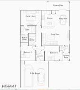 New construction Single-Family house 36370 W Mediterranean Way, Maricopa, AZ 85138 Jerome Plan 3556- photo