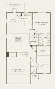 Pulte Homes, Granville floor plan