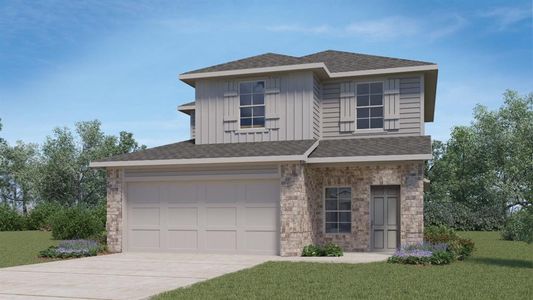 New construction Single-Family house 757 Lake Sweetwater Ln, Niederwald, TX 78640 The Hanna- photo