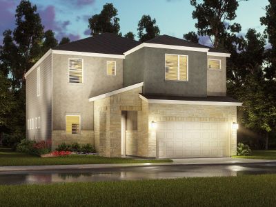 New construction Single-Family house 4208 Pleasing Breeze Drive, Houston, TX 77080 The Chalet (2503)- photo 0